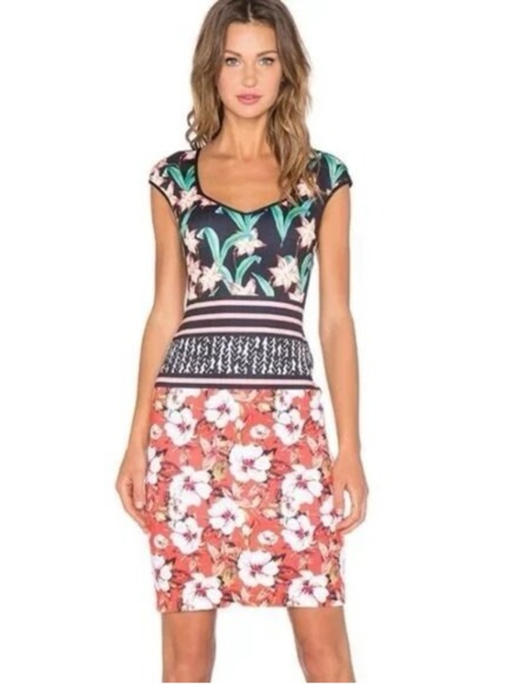Clover Canyon Floral Sleeveless Dress Sz Small